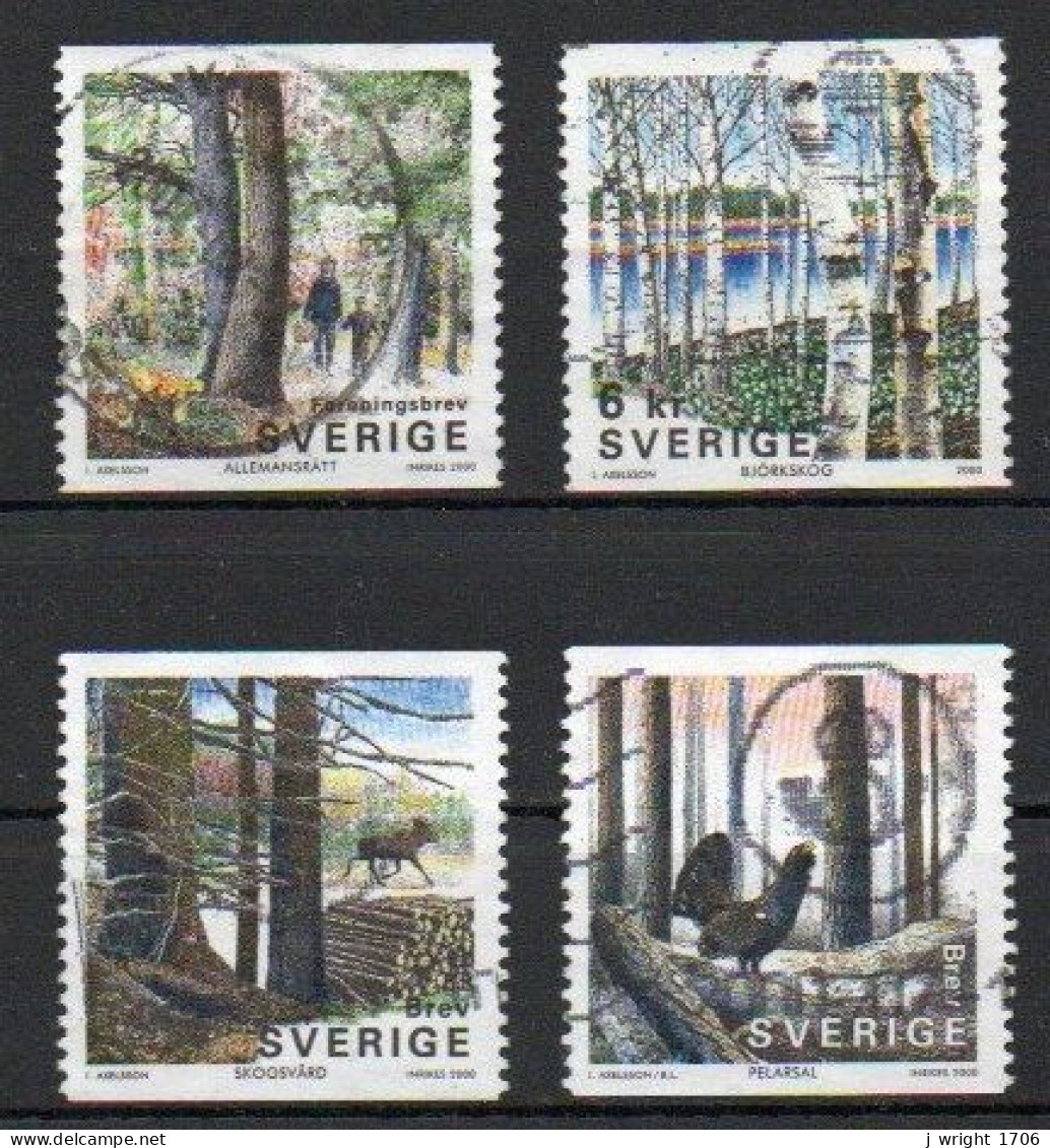 Sweden, 2000, Swedish Forests, Set, USED - Gebraucht