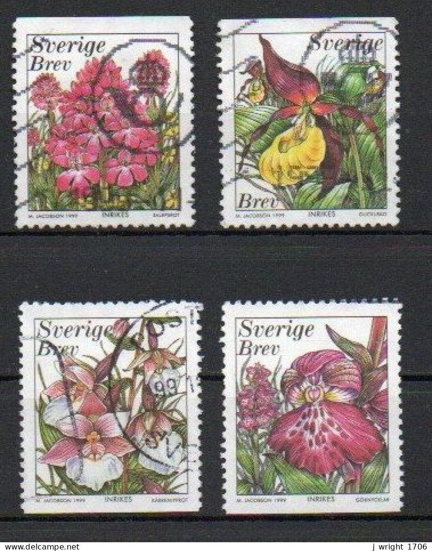 Sweden, 1999, Orchids, Set, USED - Gebraucht