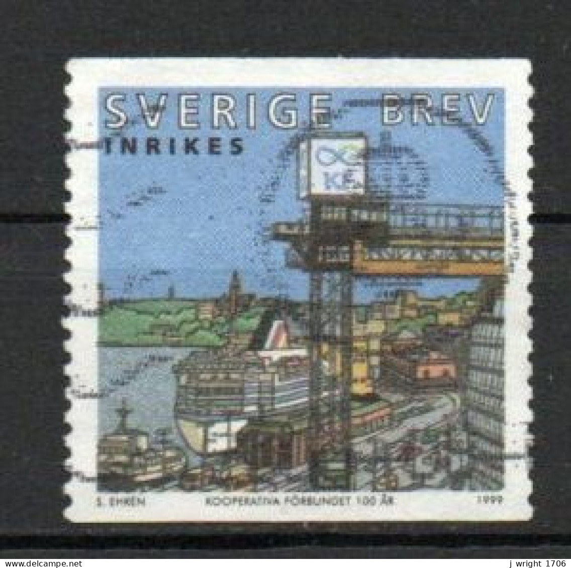 Sweden, 1999, Co-operative Union Centenary, Letter, USED - Gebruikt