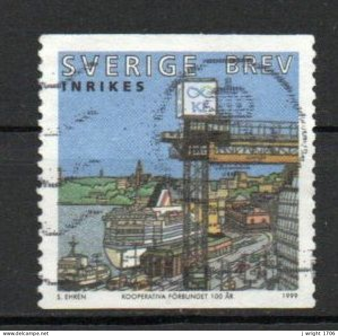 Sweden, 1999, Co-operative Union Centenary, Letter, USED - Oblitérés