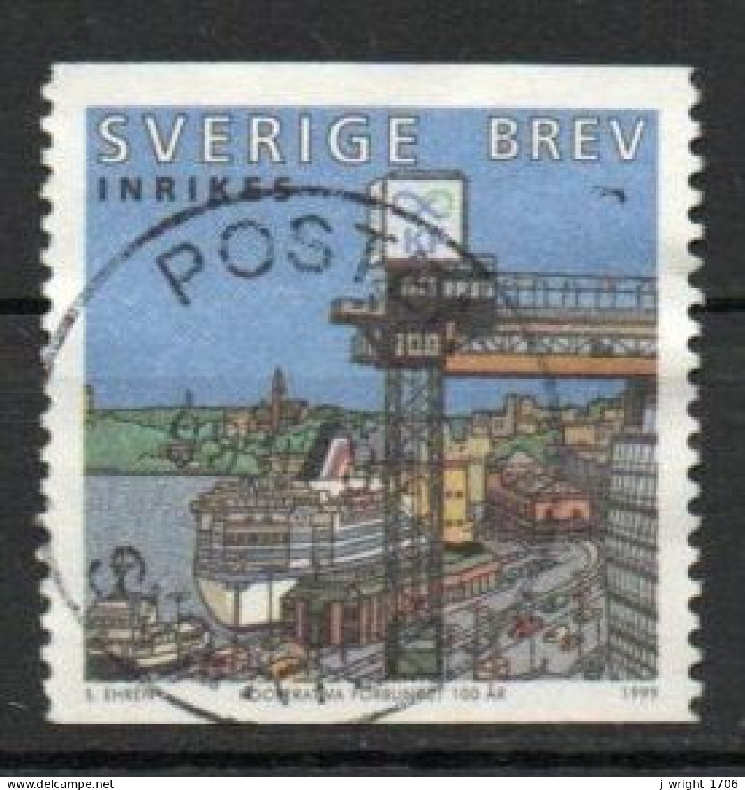 Sweden, 1999, Co-operative Union Centenary, Letter, USED - Gebruikt