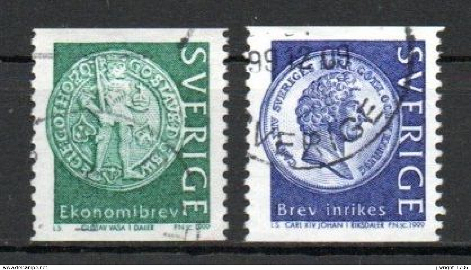 Sweden, 1999, Coins, Set, USED - Used Stamps