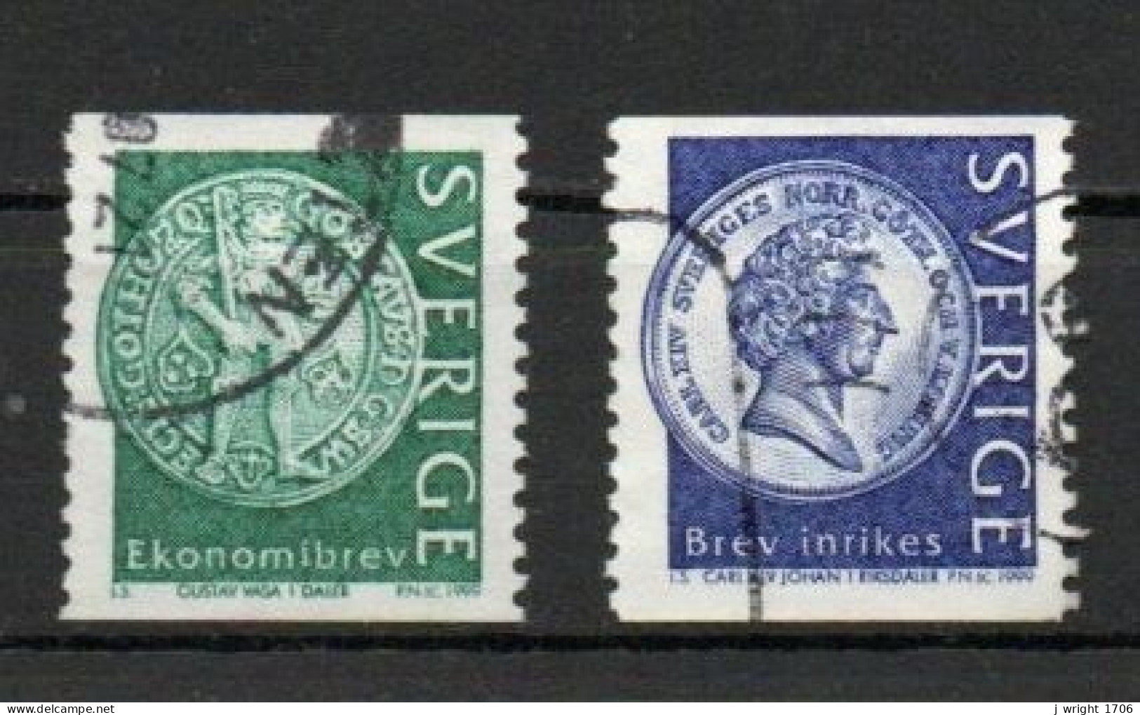 Sweden, 1999, Coins, Set, USED - Used Stamps