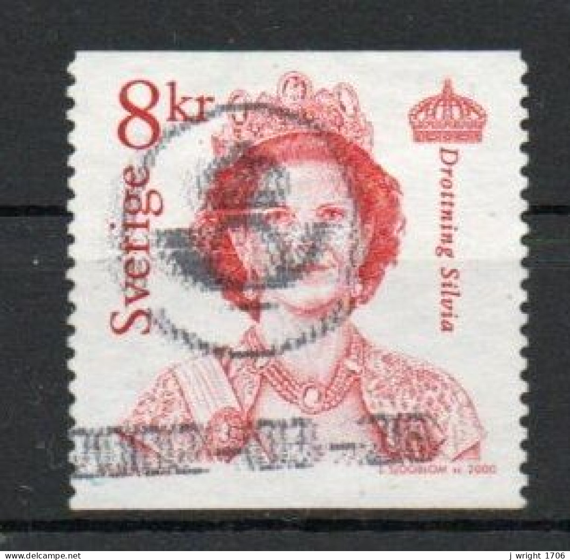 Sweden, 2000, Queen Silvia, 8Kr, USED - Used Stamps
