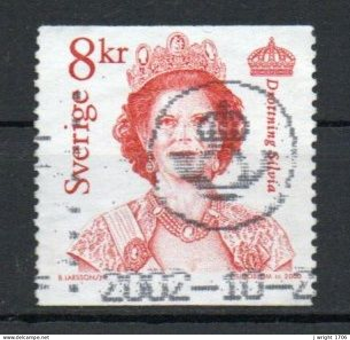 Sweden, 2000, Queen Silvia, 8Kr, USED - Used Stamps