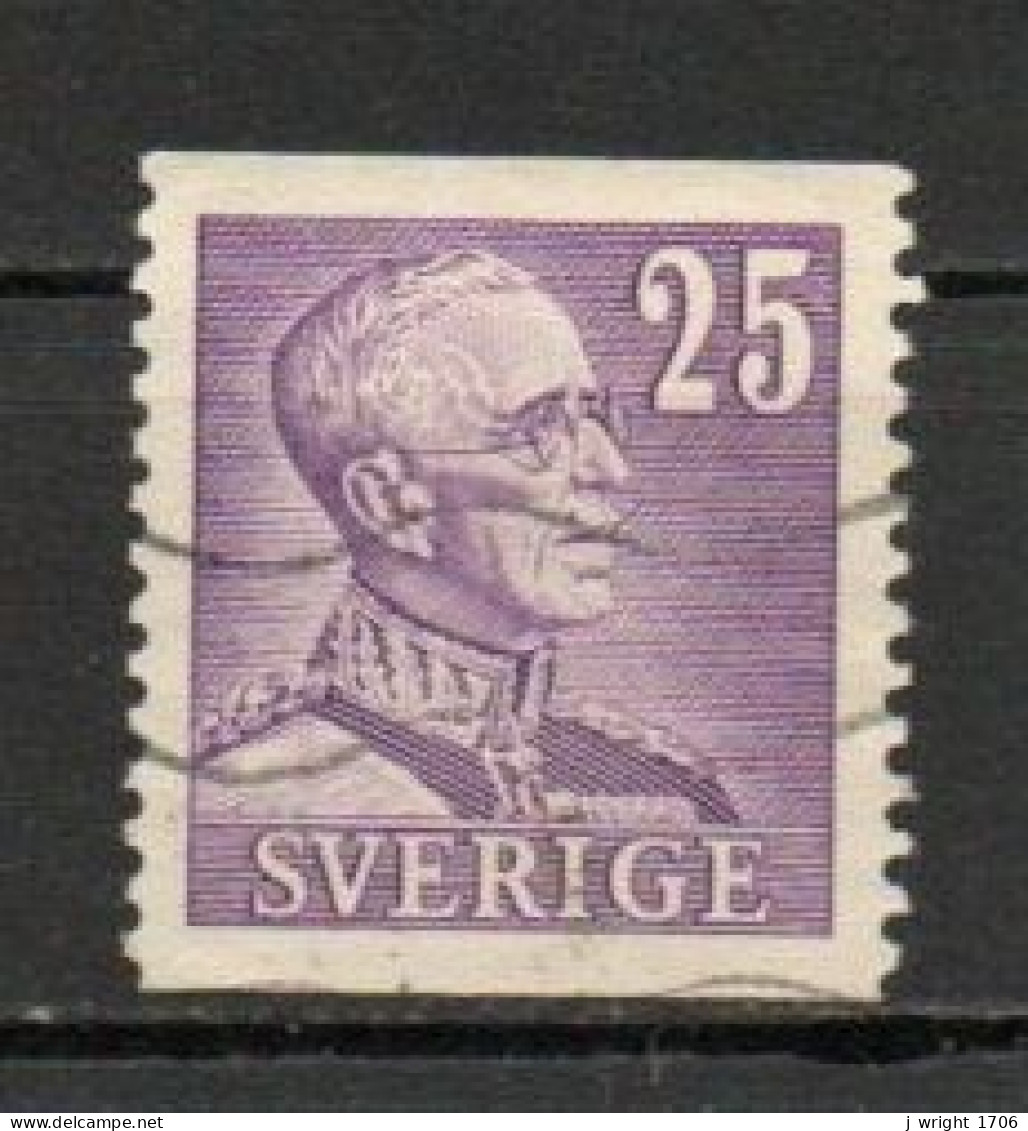 Sweden, 1948, King Gustaf V, 25ö/Violet, USED - Used Stamps