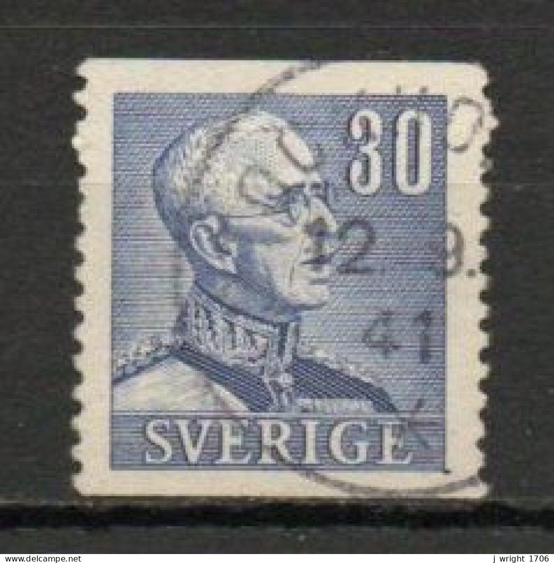 Sweden, 1940, King Gustaf V, 30ö, USED - Oblitérés