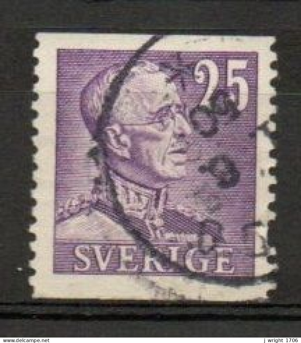 Sweden, 1948, King Gustaf V, 25ö/Violet, USED - Oblitérés