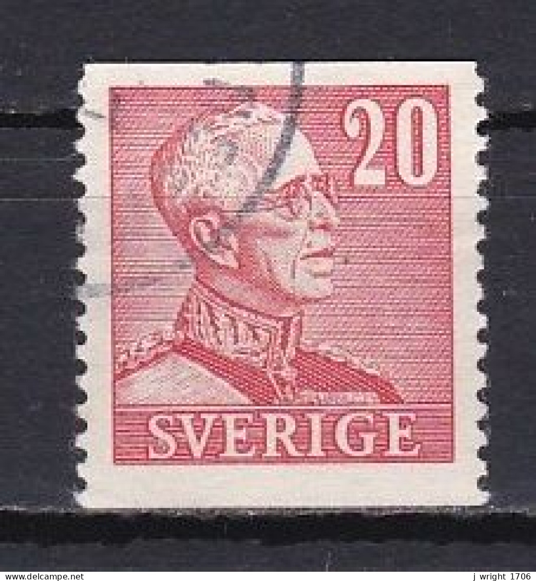 Sweden, 1940, King Gustaf V, 20ö/Large '20'/Perf 2 Sides, USED - Oblitérés