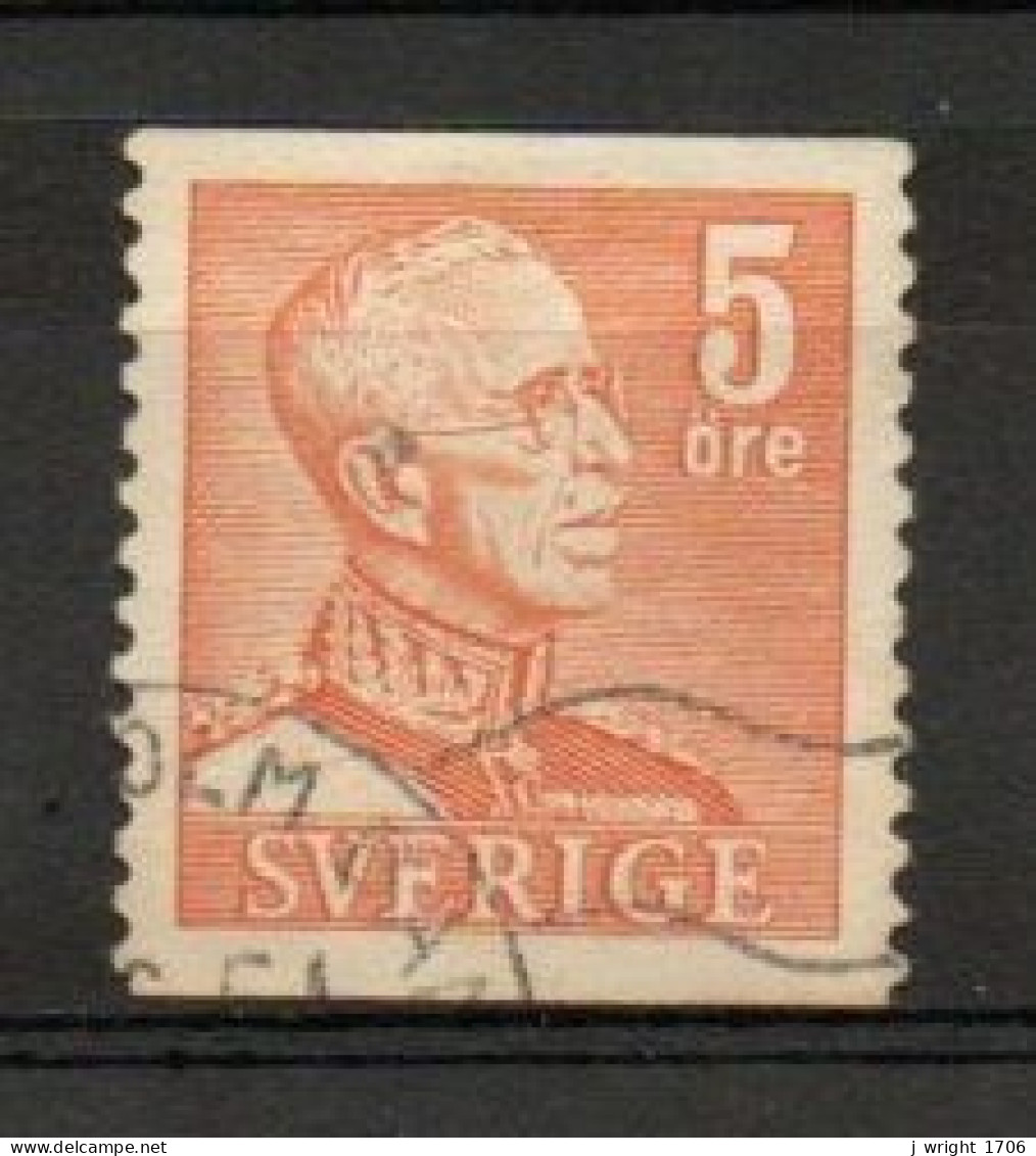 Sweden, 1948, King Gustaf V, 5ö/Orange, USED - Oblitérés