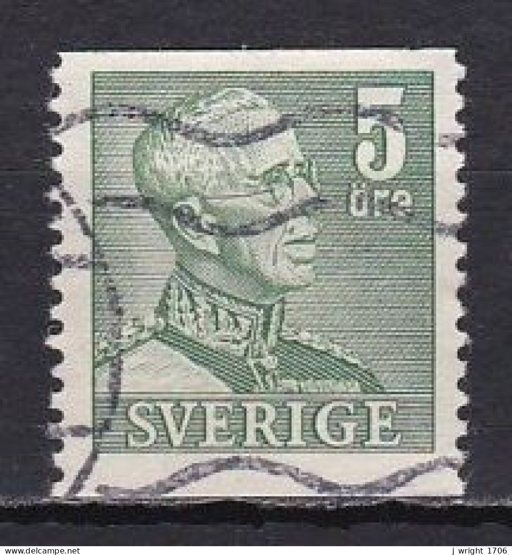 Sweden, 1941, King Gustaf V, 5ö/Green/Perf 2 Sides, USED - Gebraucht