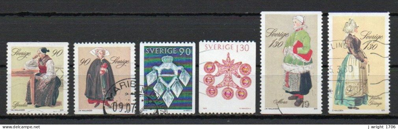 Sweden, 1979, Christmas/Costumes & Jewellery, Set, USED - Oblitérés