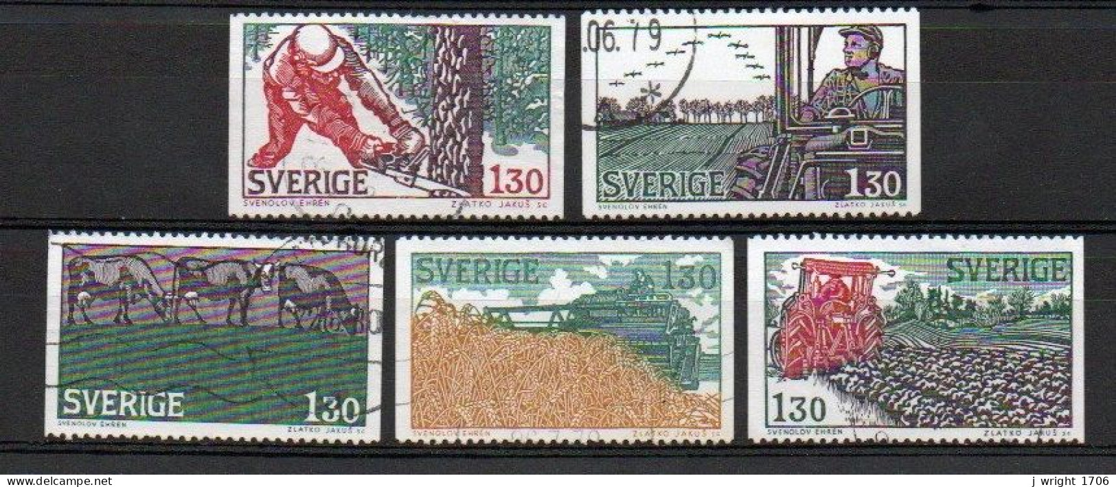 Sweden, 1979, Farming, Set, USED - Used Stamps