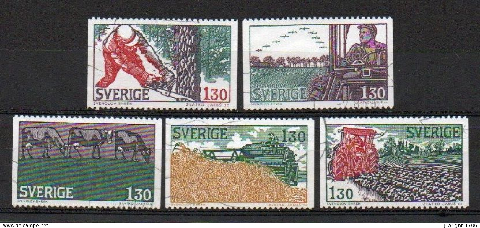 Sweden, 1979, Farming, Set, USED - Used Stamps