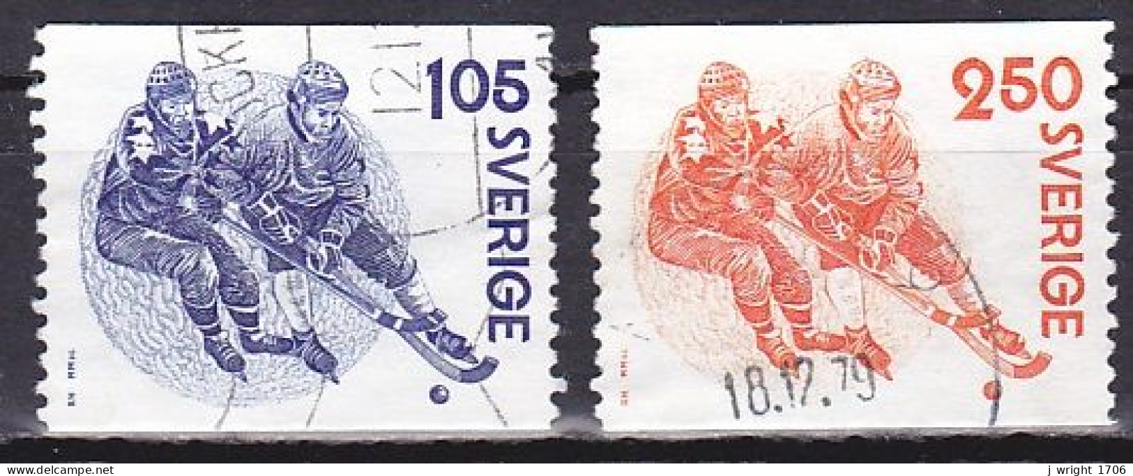 Sweden, 1979, Bandy, Set, USED - Gebruikt