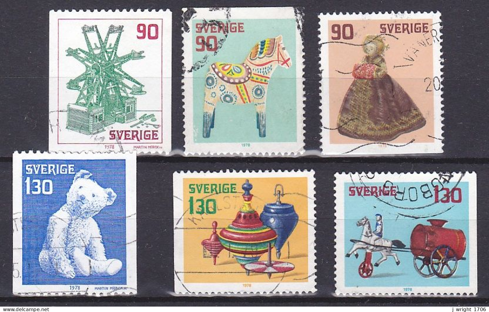 Sweden, 1978, Christmas Old Toys, Set, USED - Used Stamps