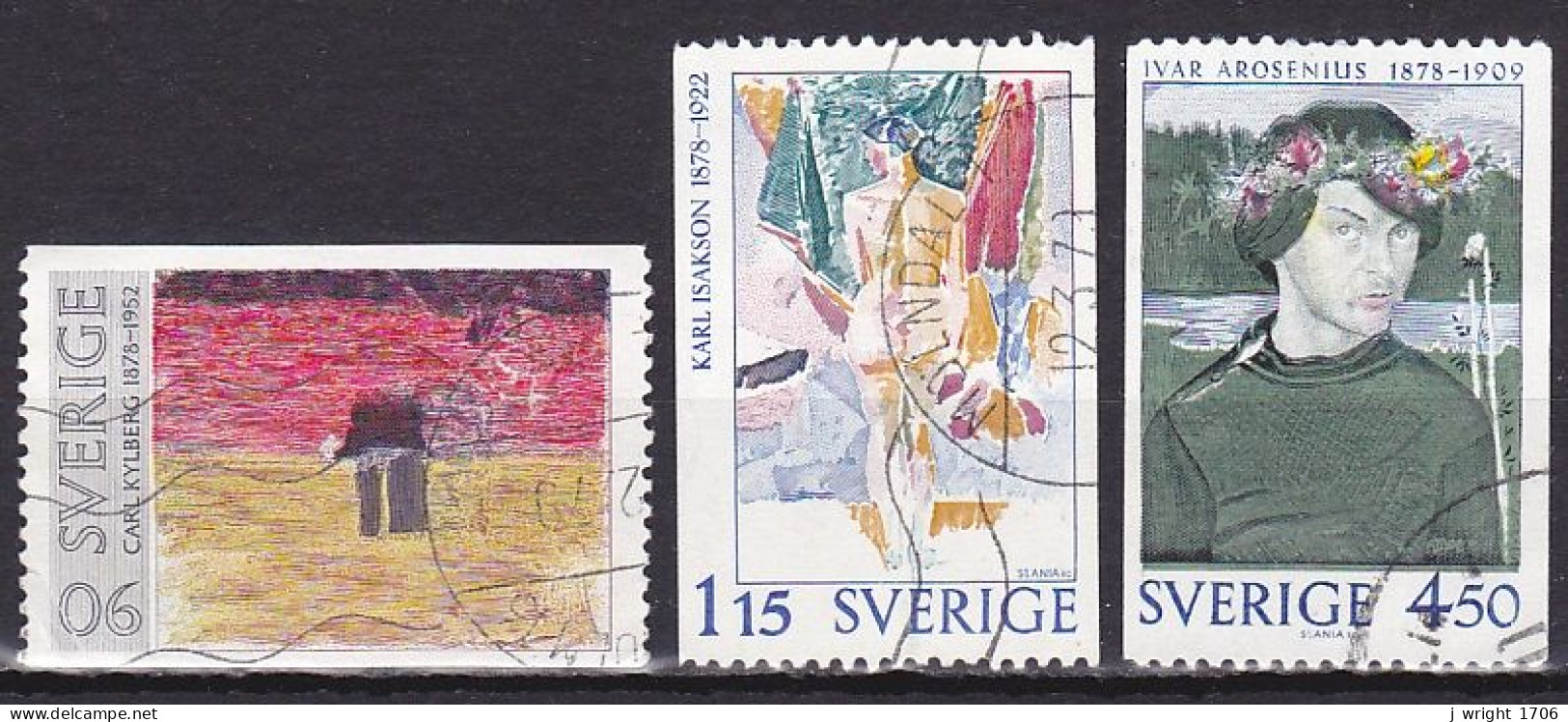 Sweden, 1978, Swedish Painters, Set, - Used Stamps