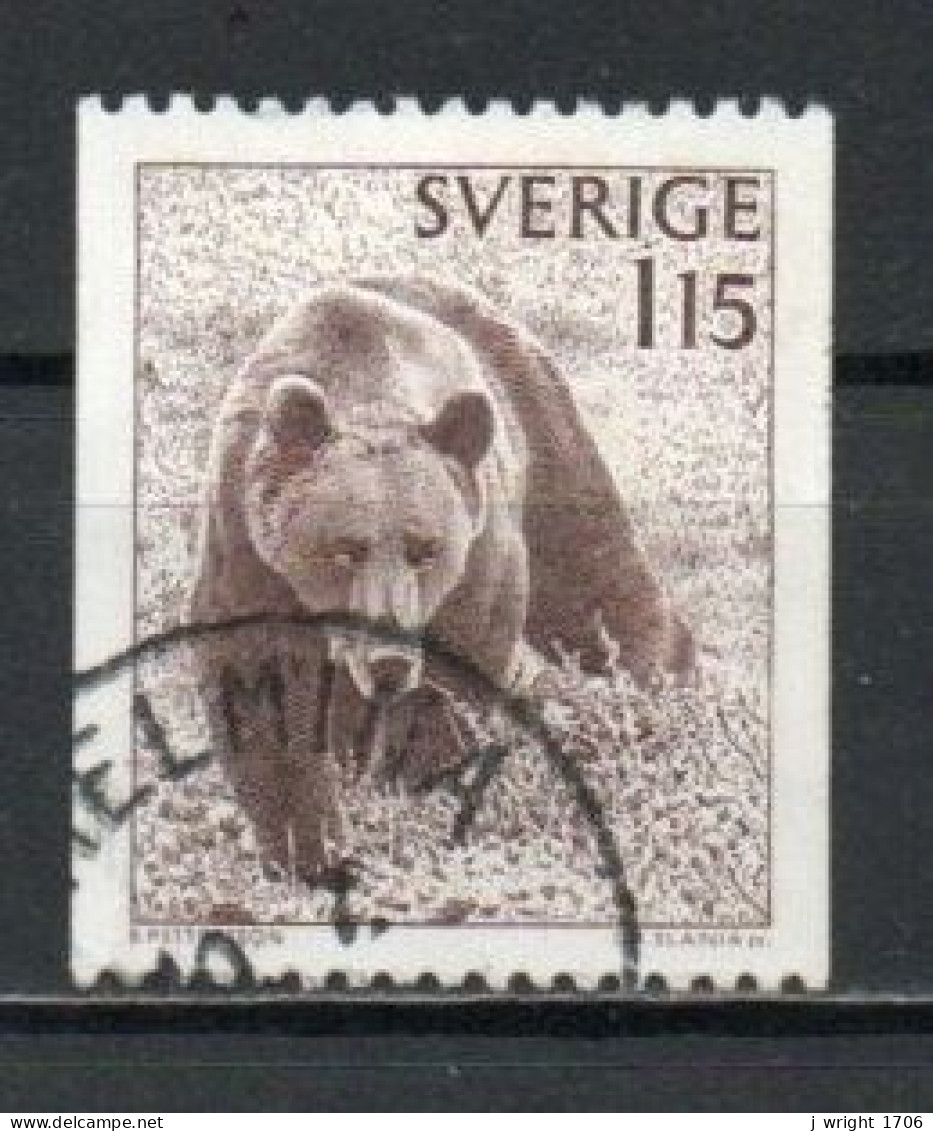 Sweden, 1978, Brown Bear, 1.15kr, USED - Used Stamps