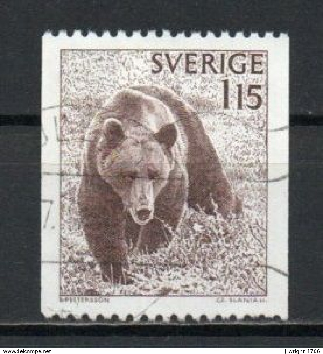 Sweden, 1978, Brown Bear, 1.15kr, USED - Gebruikt