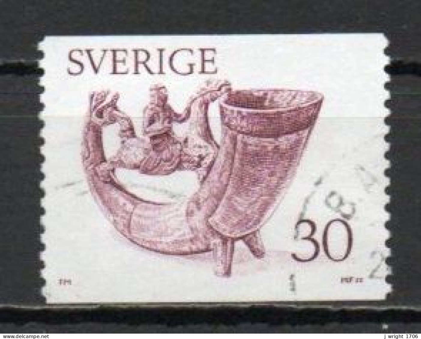 Sweden, 1976, Drinking Horn, 30ö, USED - Used Stamps