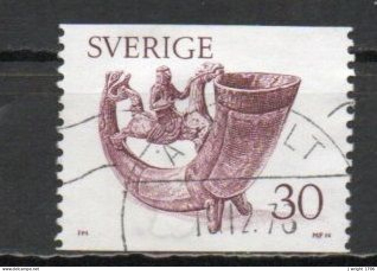 Sweden, 1976, Drinking Horn, 30ö, USED - Used Stamps