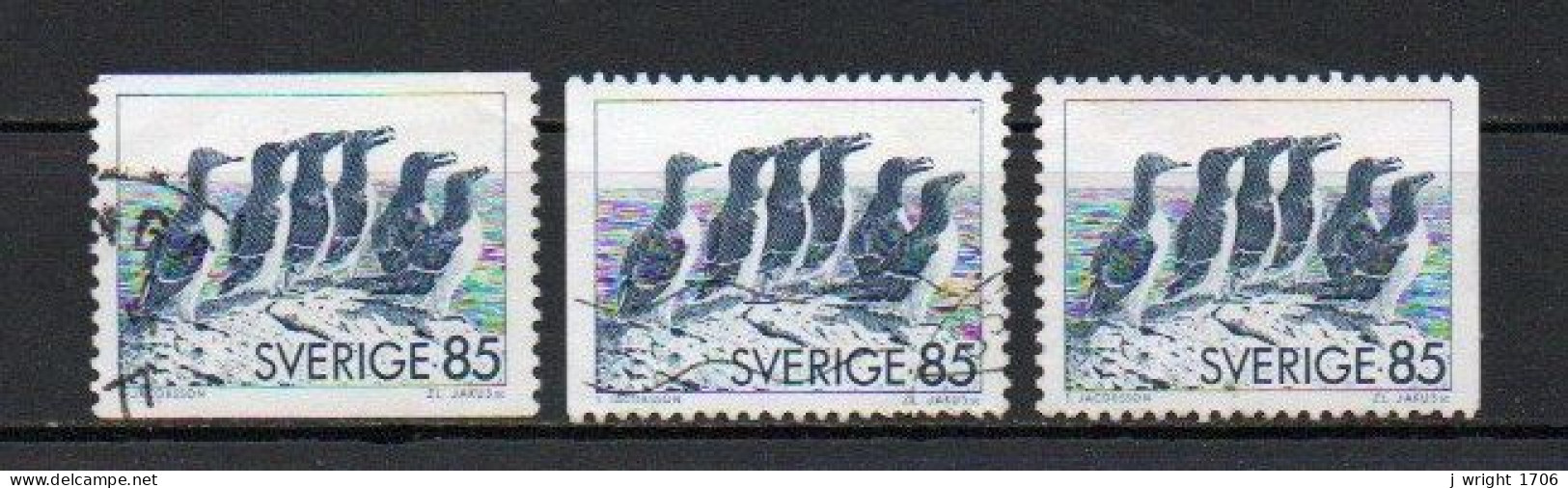 Sweden, 1976, Auks & Guillemot, 85ö, USED - Usados