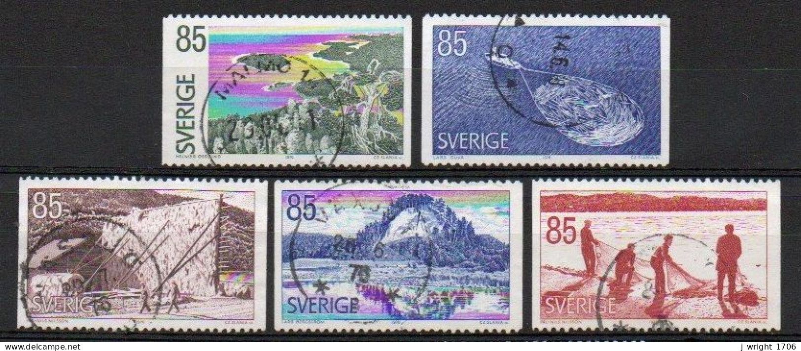 Sweden, 1976, Tourism In Angermanland, Set, USED - Used Stamps