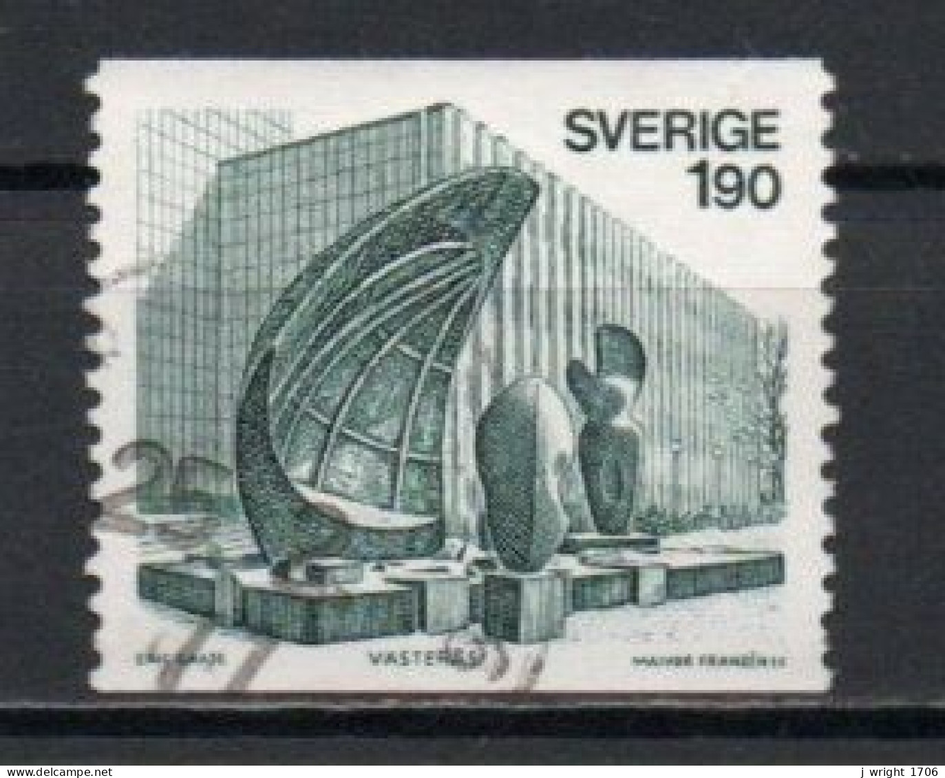 Sweden, 1976, Cave Of The Winds, 1.90kr, USED - Used Stamps