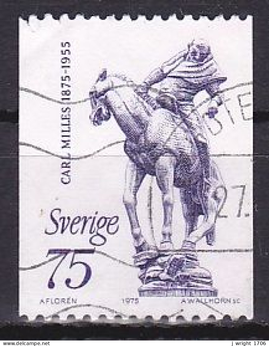 Sweden, 1975, Carl Milles, 75ö, USED - Usati