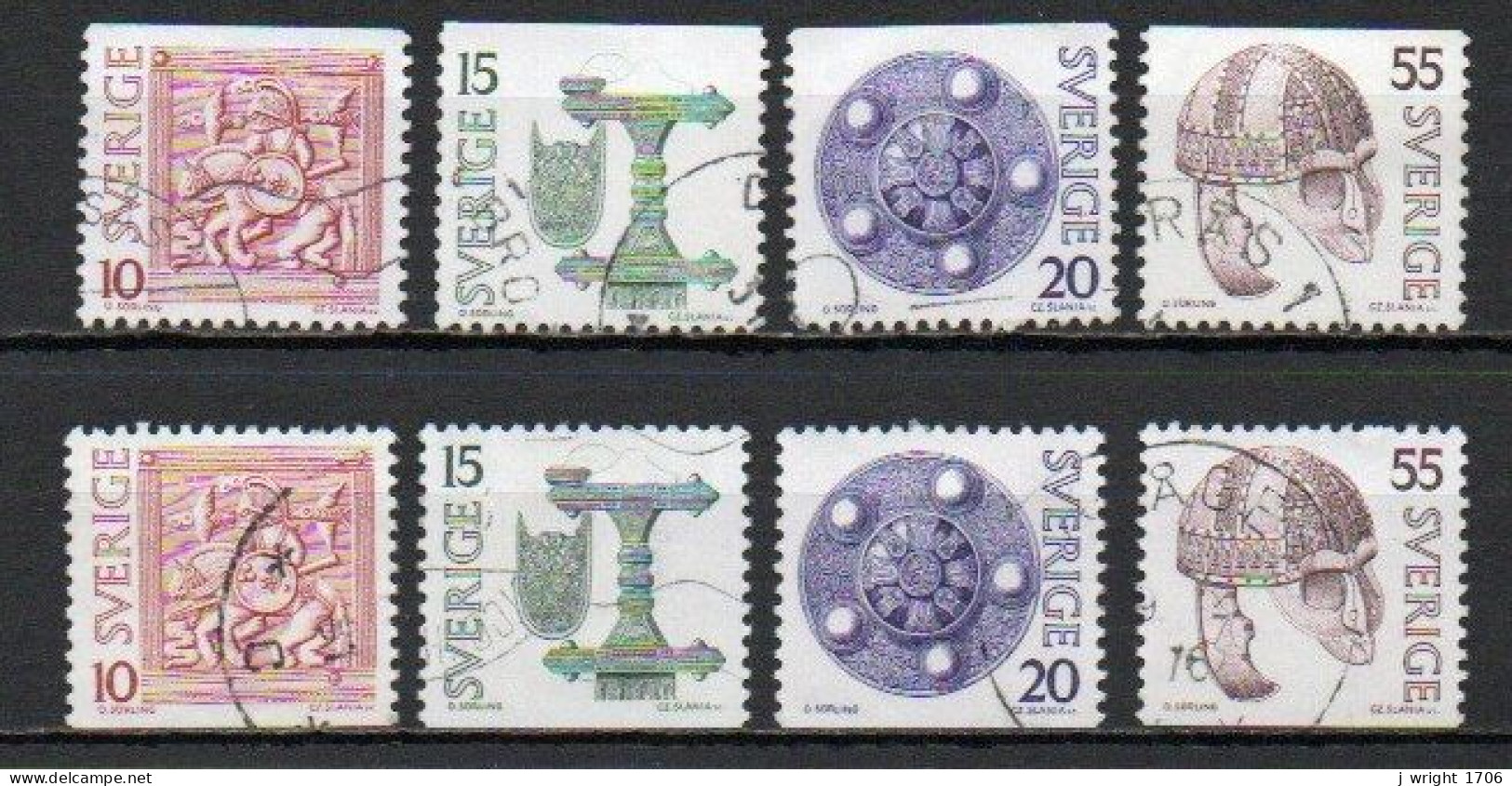 Sweden, 1975, Archaeological Discoveries, Set, USED - Used Stamps