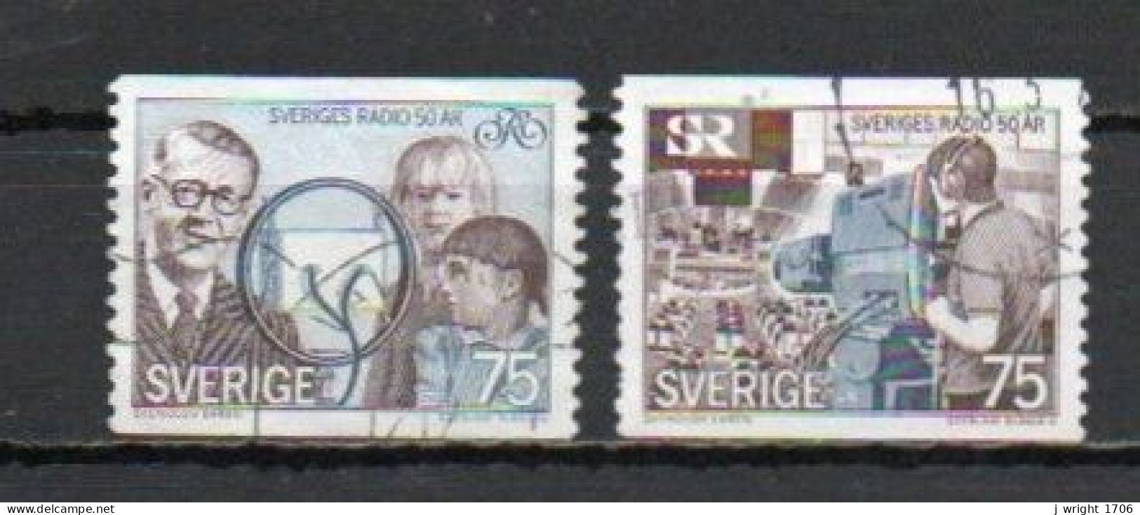 Sweden, 1974, Swedish Broadcasting Corporation, Set, USED - Used Stamps