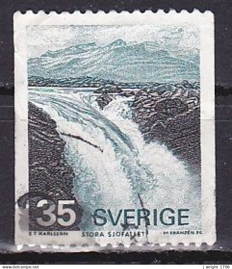 Sweden, 1974, Stora Waterfall, 35ö, USED - Gebruikt
