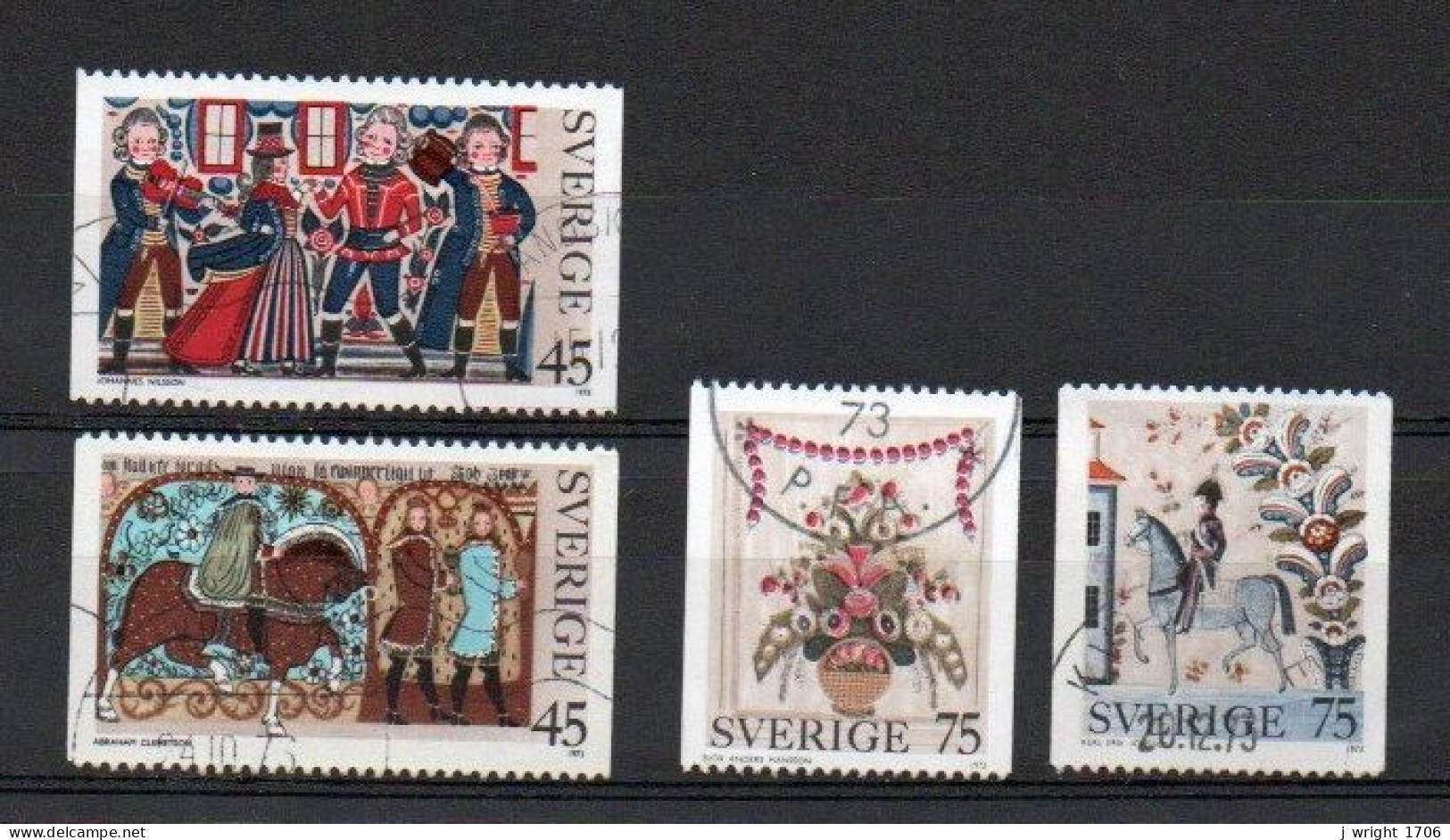 Sweden, 1973, Christmas, Set, USED - Gebruikt