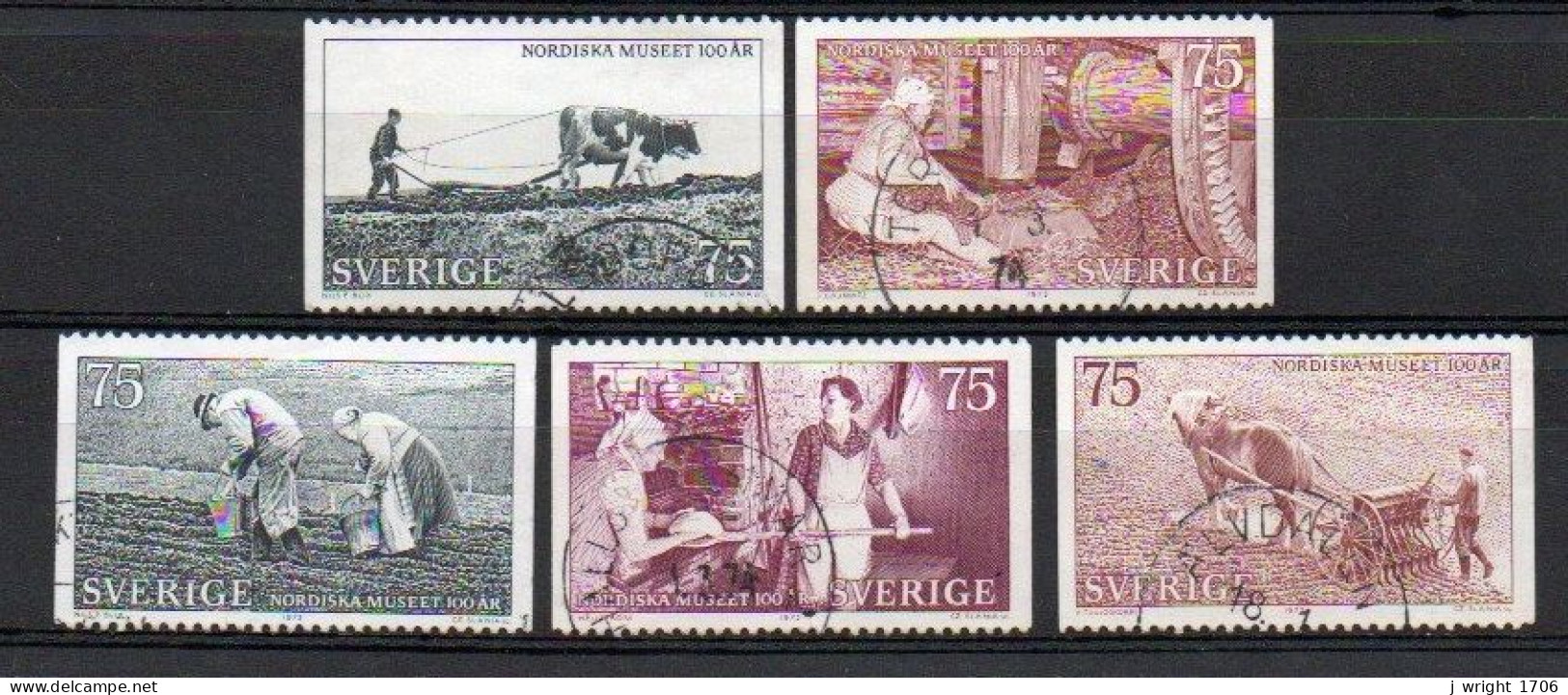 Sweden, 1973, Nordic Museum Centenary, Set, USED - Gebraucht