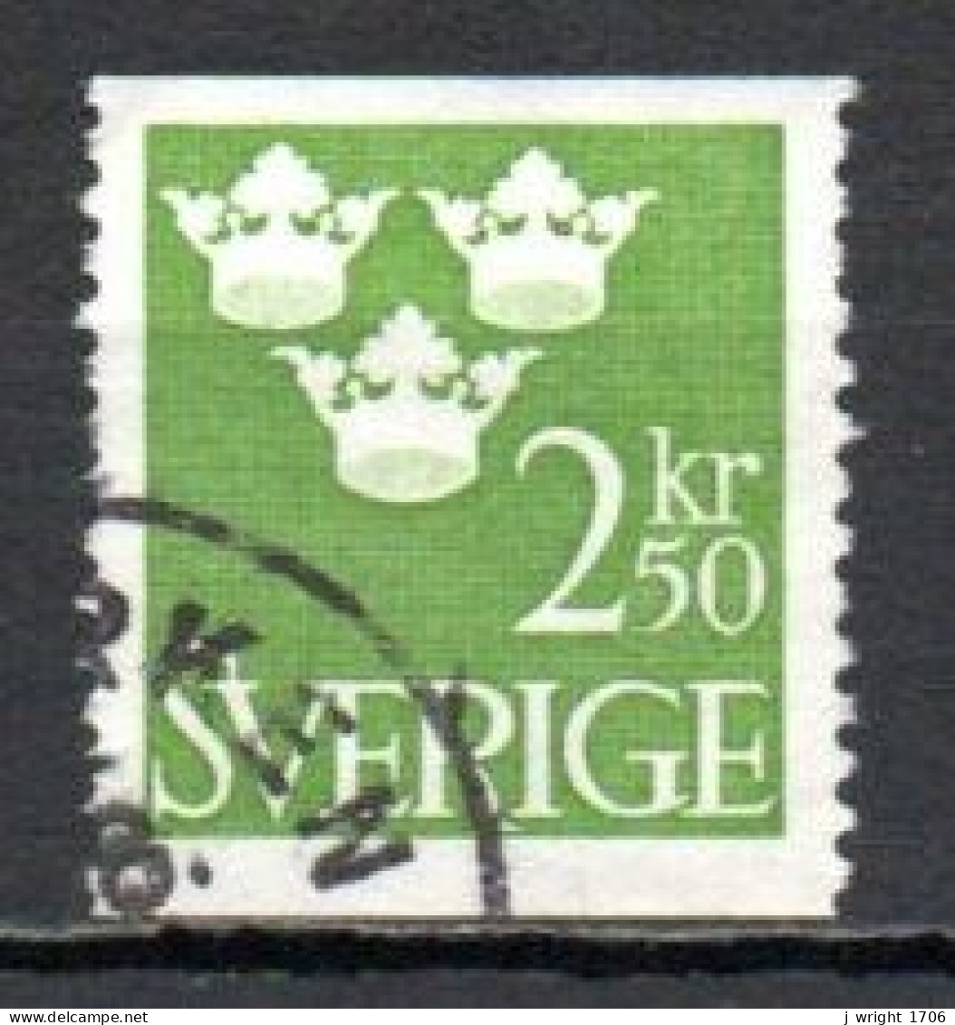 Sweden, 1961, Three Crowns, 2.50kr, USED - Used Stamps