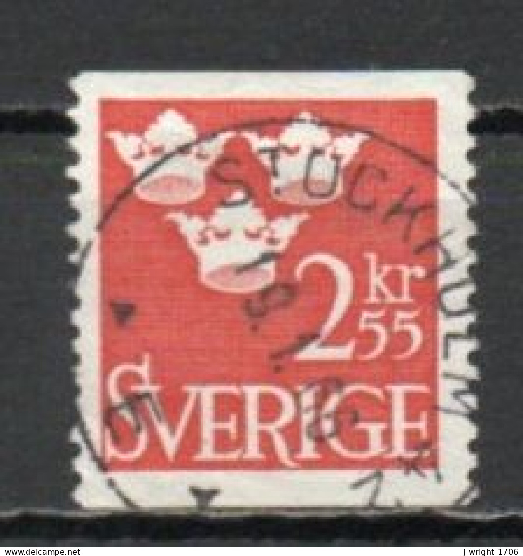 Sweden, 1964, Three Crowns, 2.55kr, USED - Oblitérés