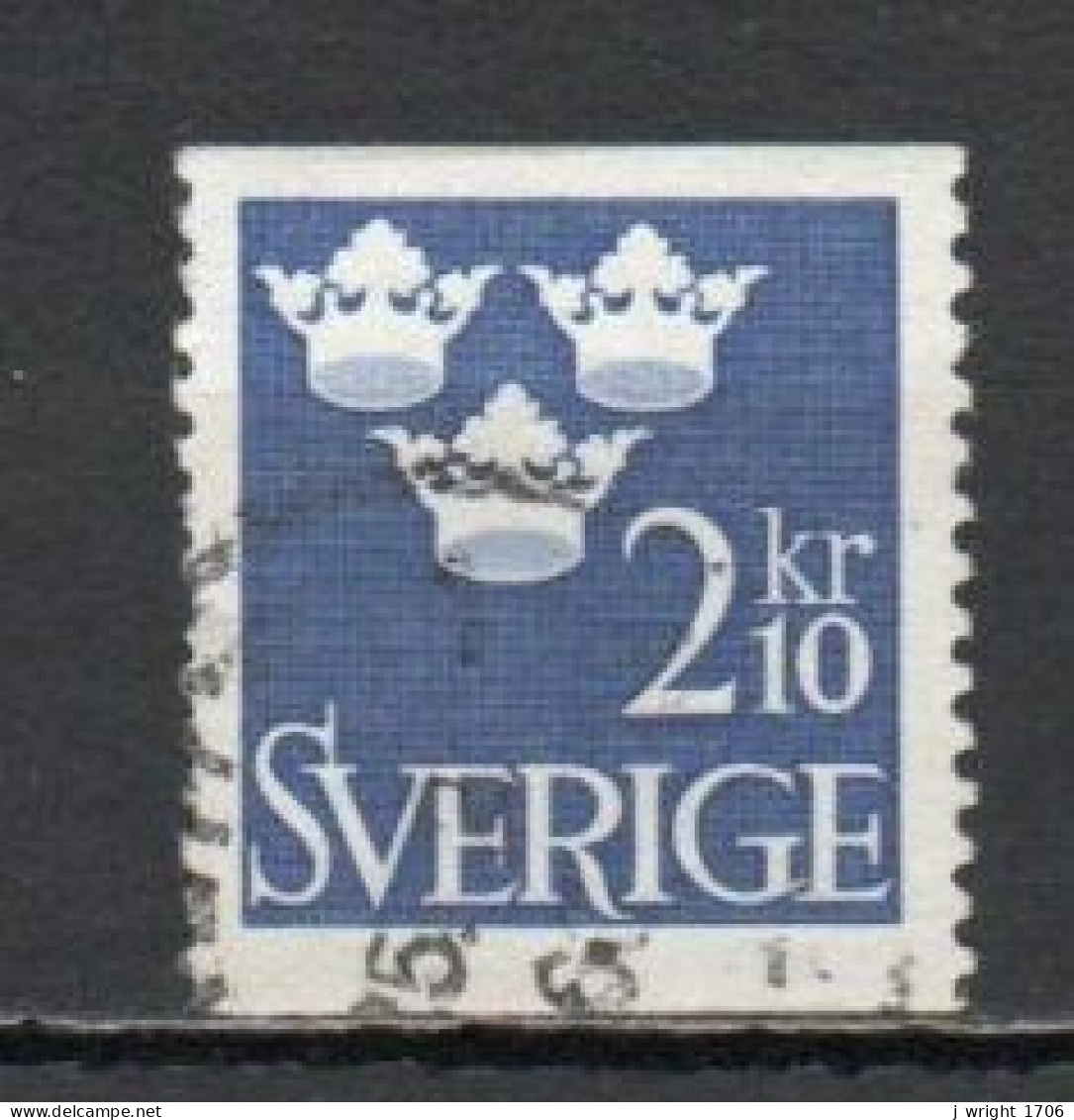 Sweden, 1954, Three Crowns, 2.10kr, USED - Used Stamps