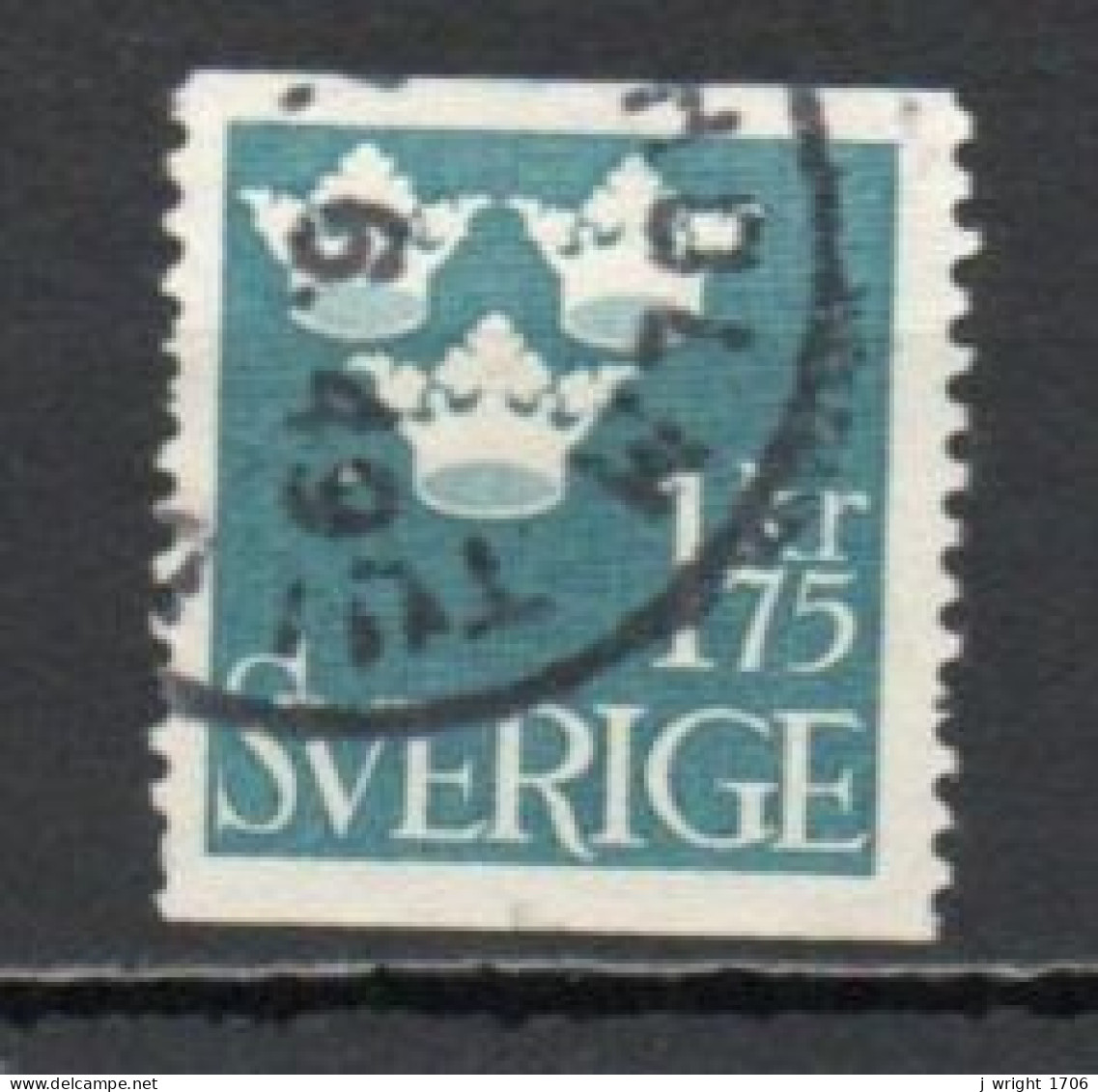 Sweden, 1948, Three Crowns, 1.75kr, USED - Oblitérés