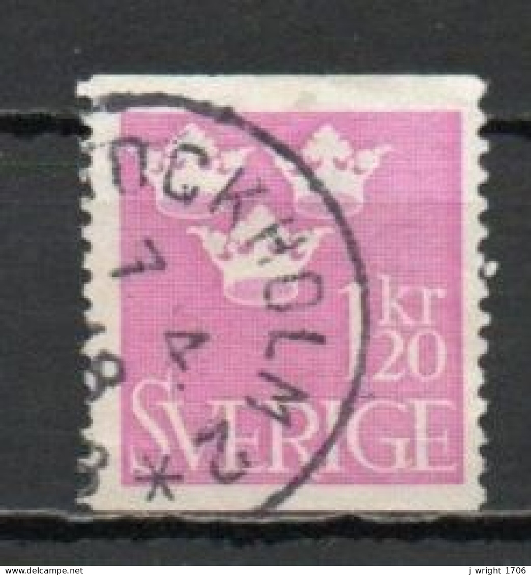 Sweden, 1939, Three Crowns, 1.20kr/Pink, USED - Used Stamps