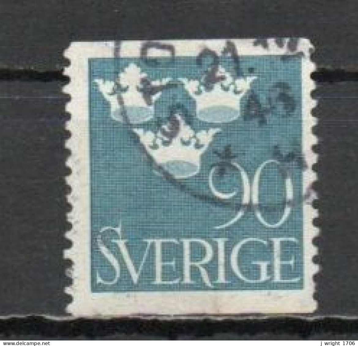 Sweden, 1939, Three Crowns, 90ö, USED - Usati