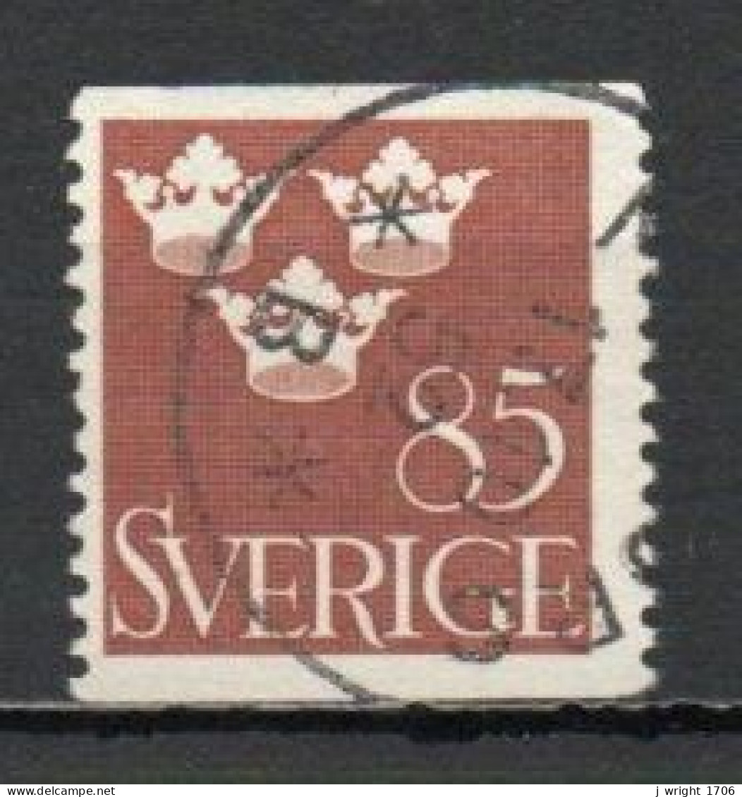 Sweden, 1951, Three Crowns, 85ö/Brown, USED - Gebraucht