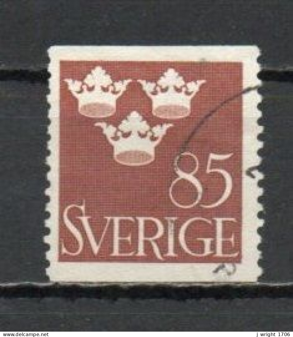 Sweden, 1951, Three Crowns, 85ö/Brown, USED - Oblitérés