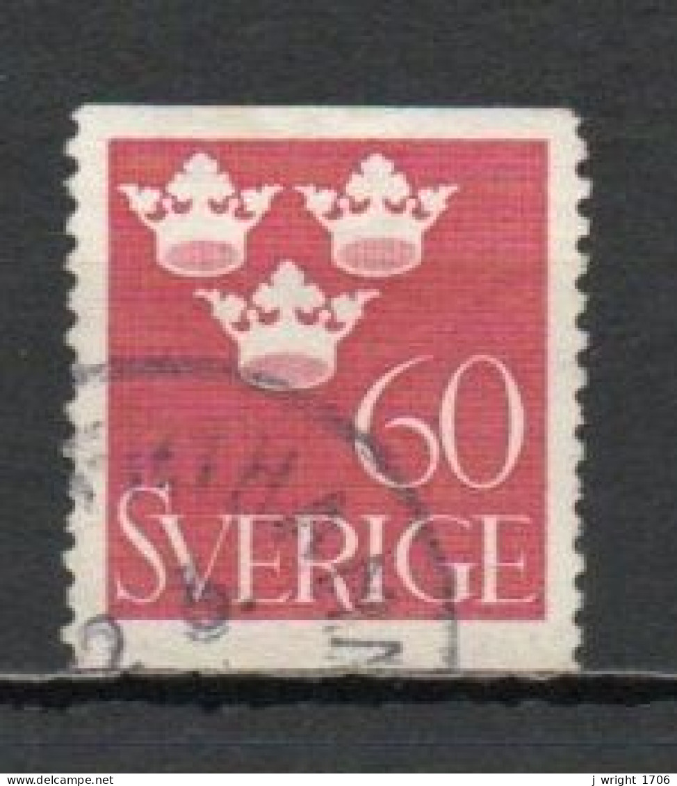 Sweden, 1939, Three Crowns, 60ö, USED - Gebruikt