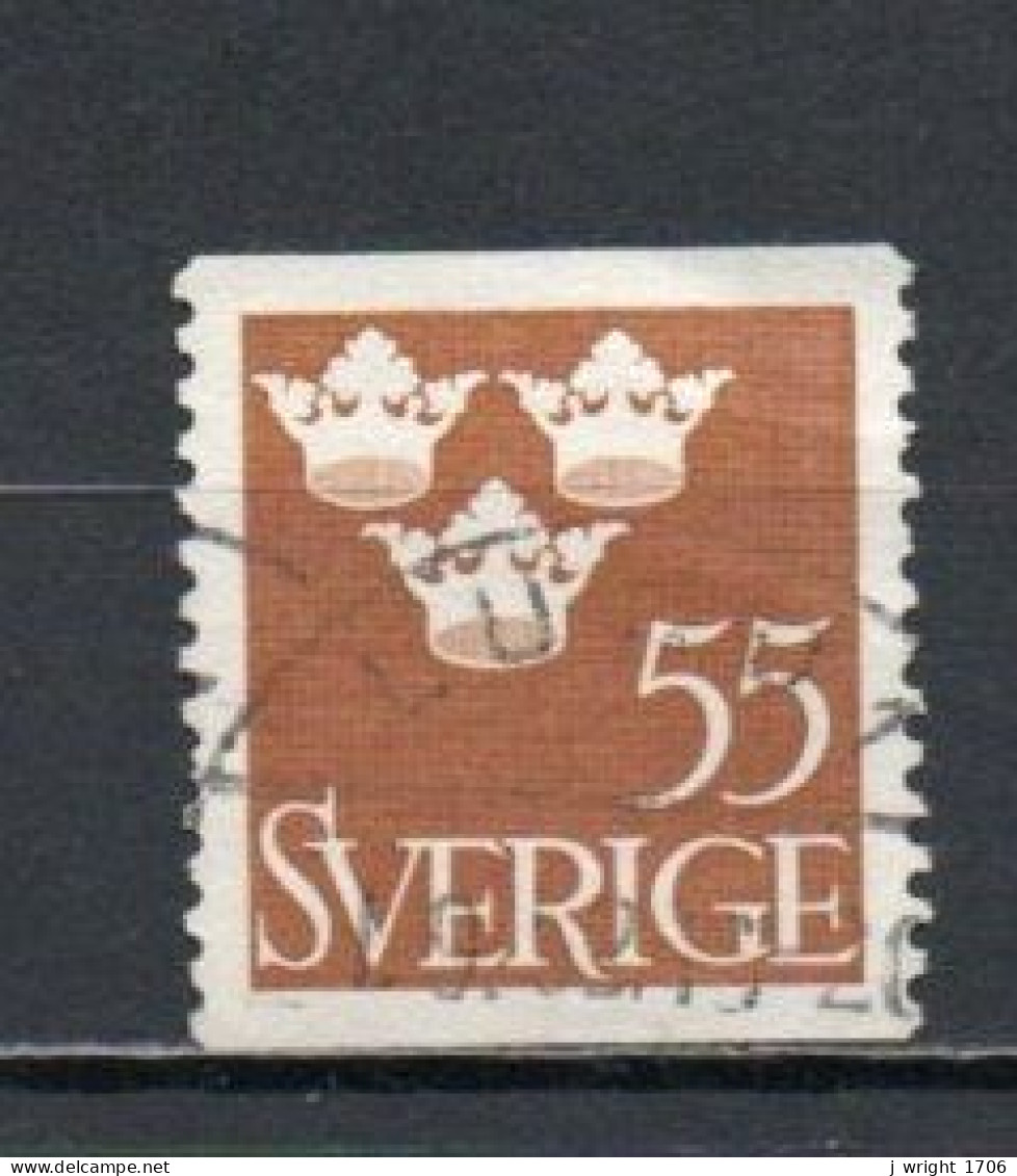 Sweden, 1948, Three Crowns, 55ö, USED - Used Stamps