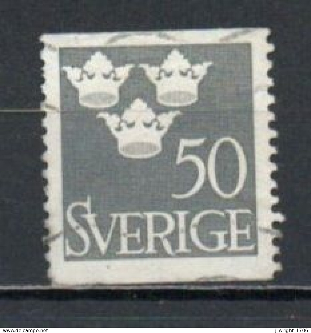 Sweden, 1952, Three Crowns, 50ö, USED - Oblitérés