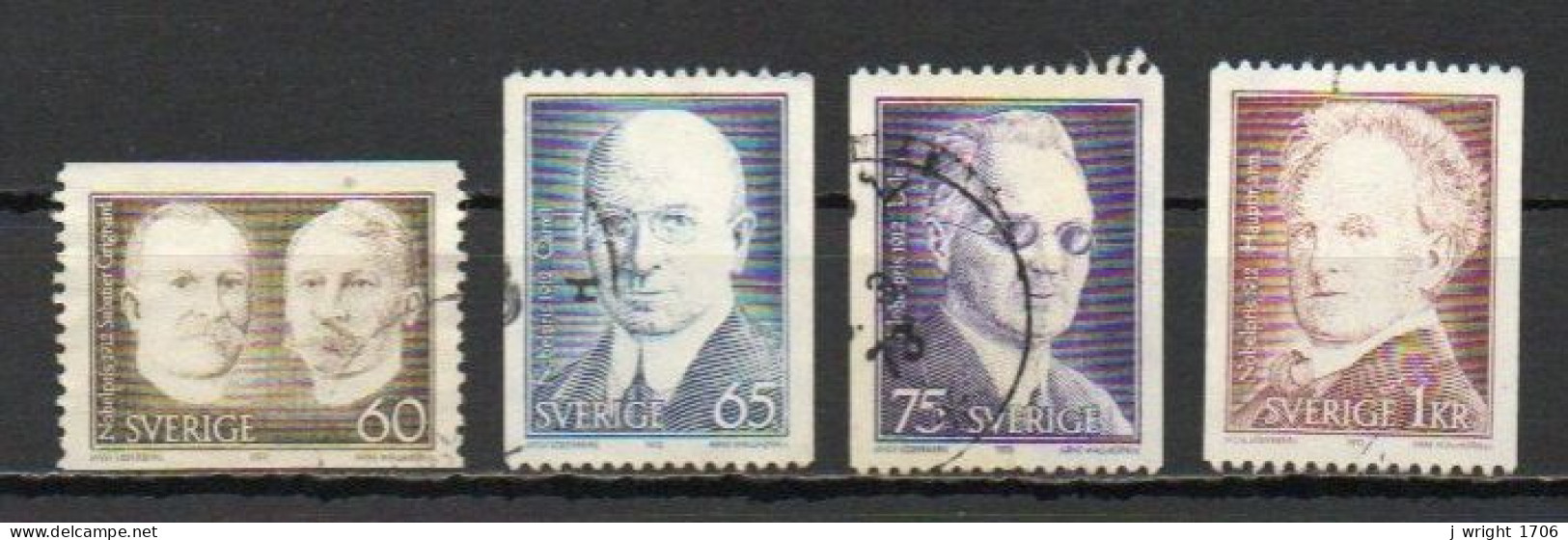 Sweden, 1972, Nobel Prize Winners 1912, Set, USED - Used Stamps