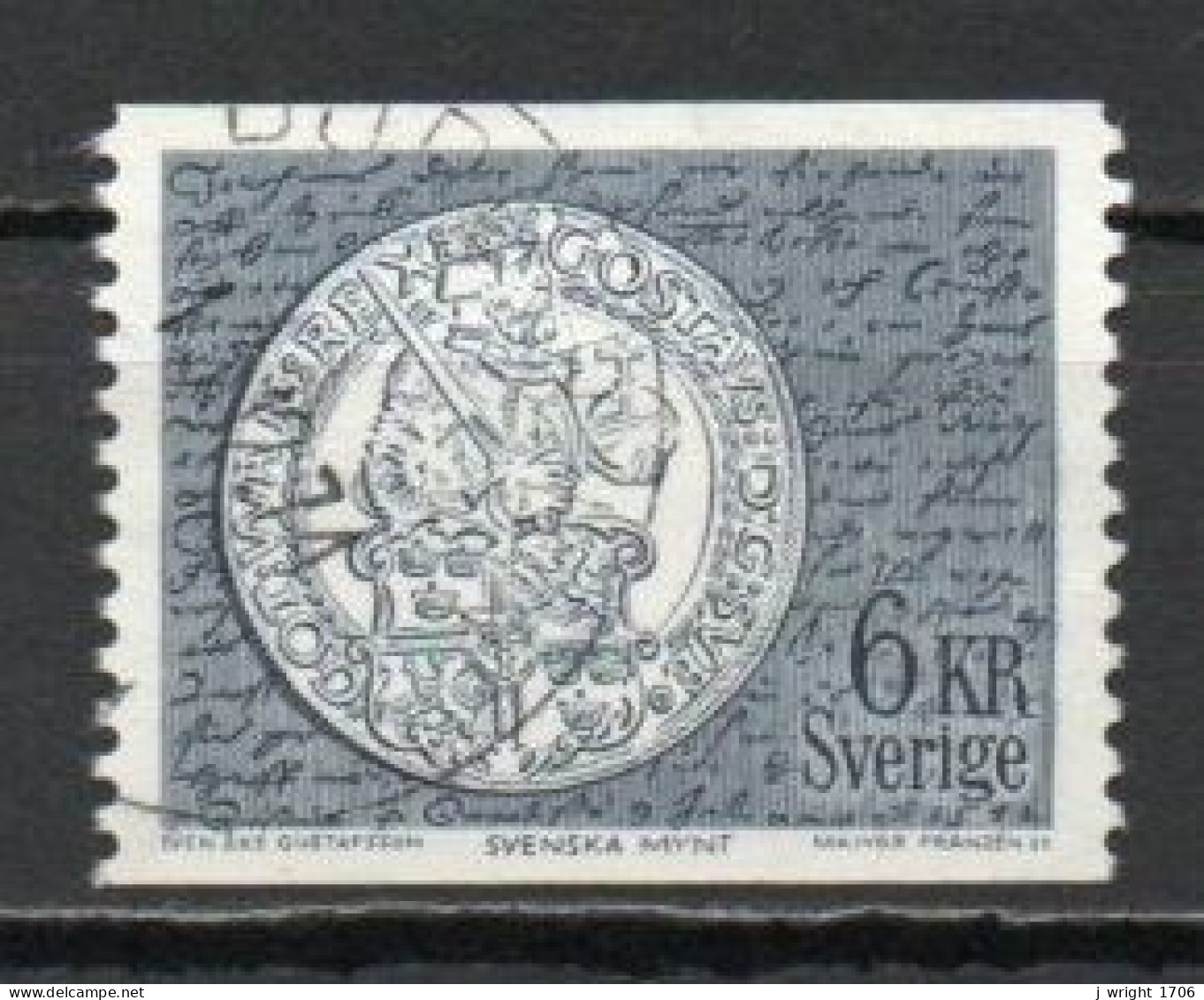 Sweden, 1972, Gustav Vasa Silver Coin, 6kr, USED - Gebraucht