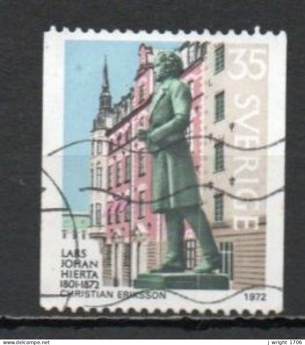 Sweden, 1972, Lars Johan Hierta, 35ö, USED - Used Stamps