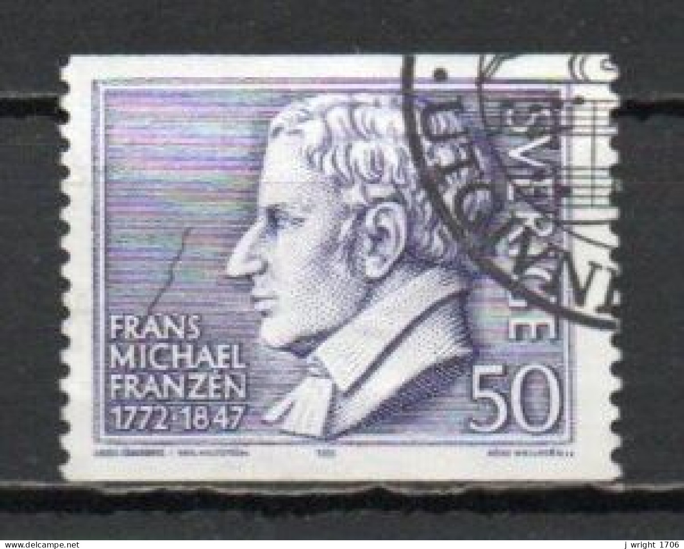 Sweden, 1972, Frans Michael Franzén, 50ö, USED - Used Stamps