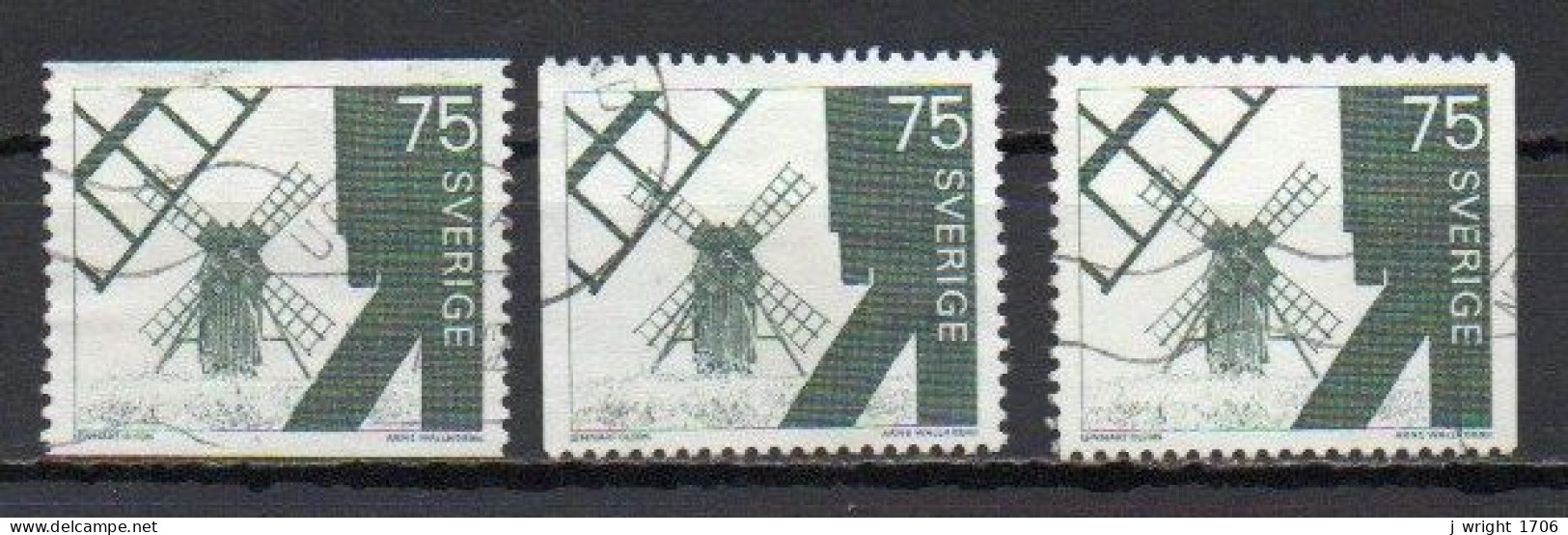 Sweden, 1971, Windmill Ölana Island, 75ö, USED - Gebruikt